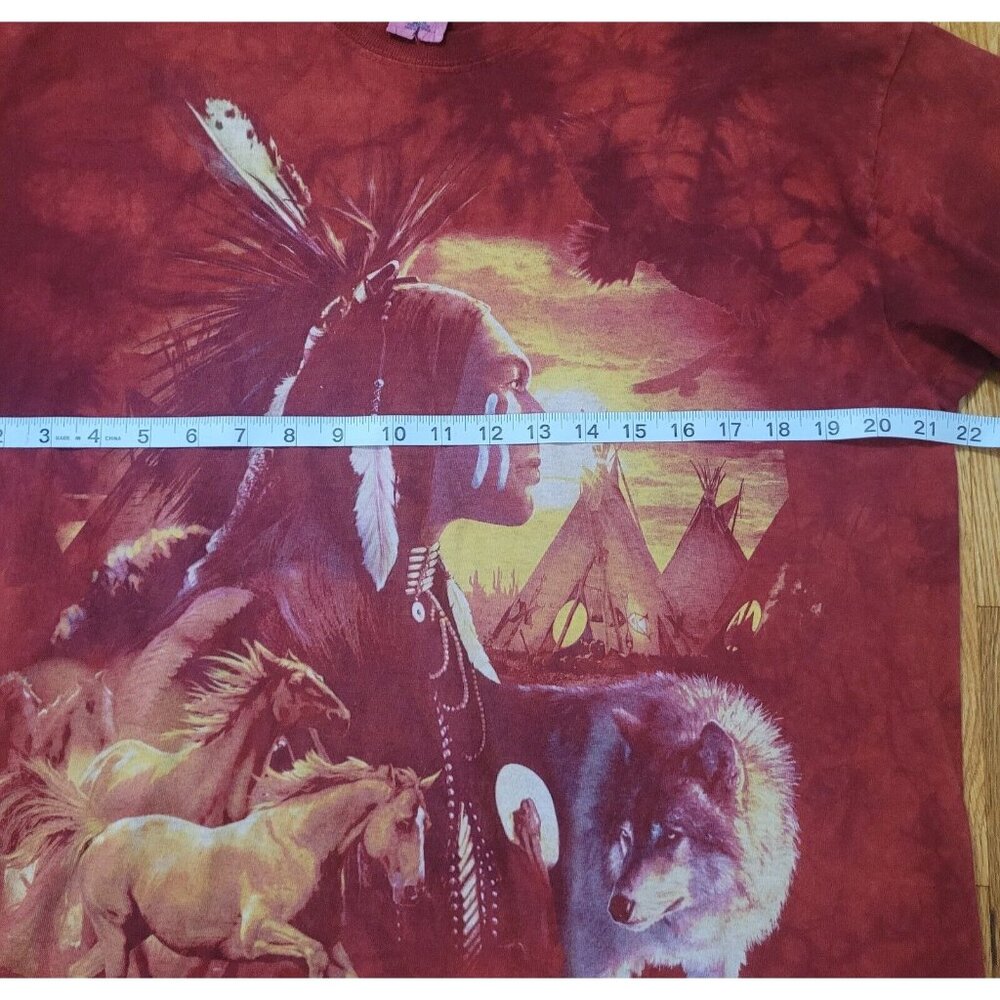 Quail Hollow Native American T-Shirt Size Large Wildlife Wolf Horse Stallion - Picture 4 of 8